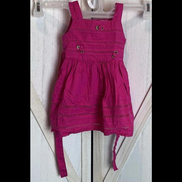 Other - Blueber Boulevard Toddler Sundress Size 12 Months Pink Cotton
